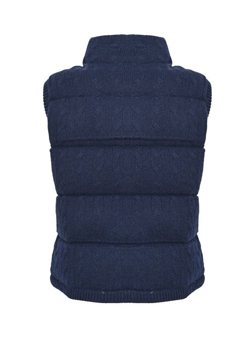 Gilet puffer a trecce in lana e cashmere POLO RALPH LAUREN | 211966120500